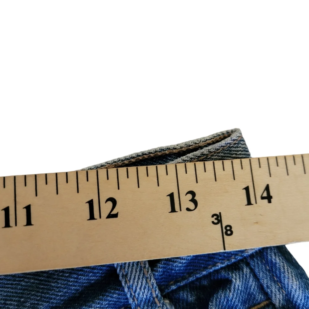 80s Calvin Klein Jeans Mens 31 Blue Denim Straight Leg Pleated 80s USA Made - Picture 7 of 13